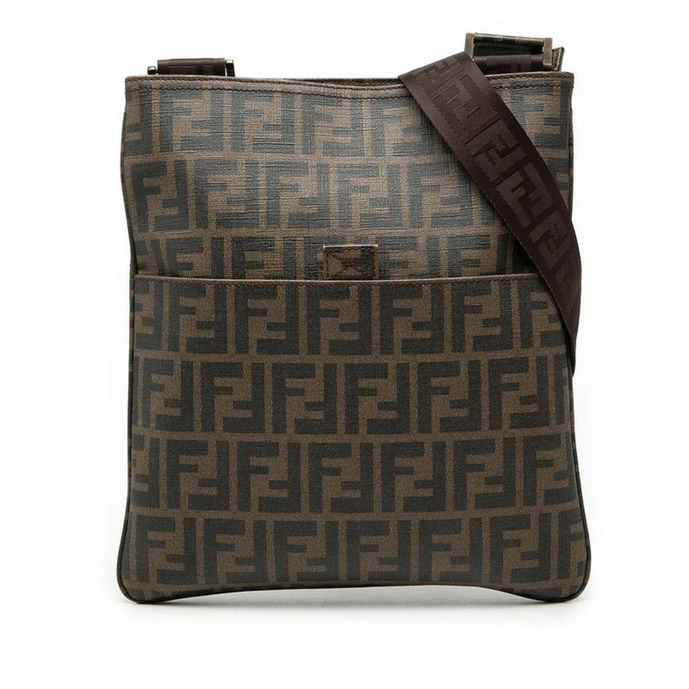 Fendi Zucca Crossbody Bag Brown